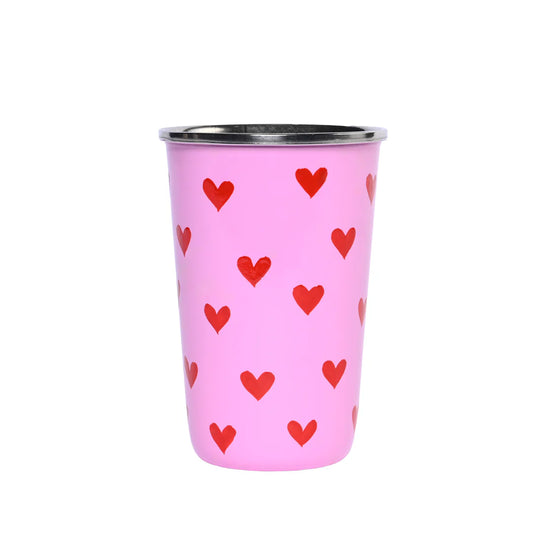 Heart Tumbler Large Pink