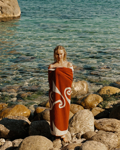 Florence Towel ~ Burnt Orange