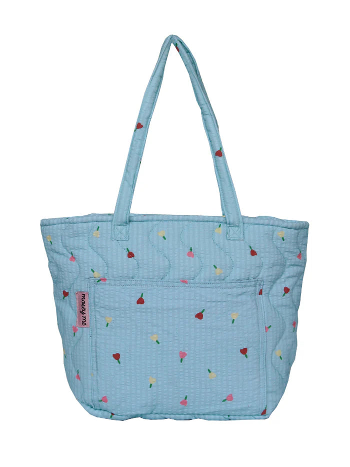 Forget Me Not Quilted Bag in Sky