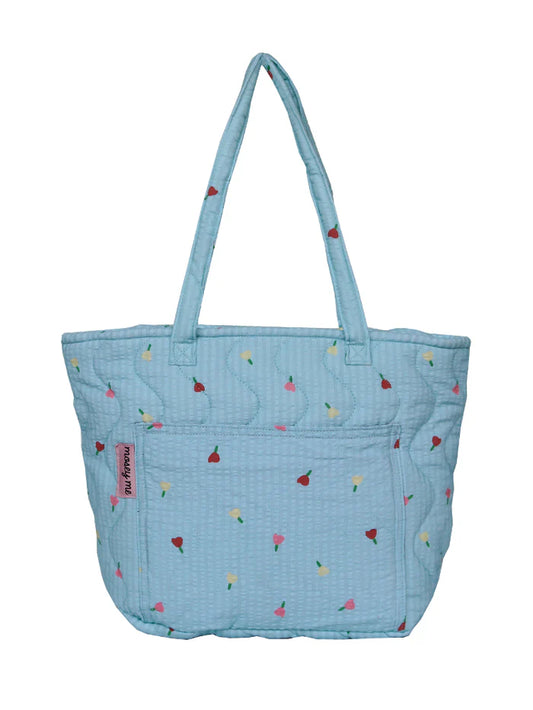 Forget Me Not Quilted Bag in Sky