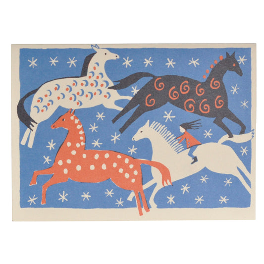 Four Horses Card