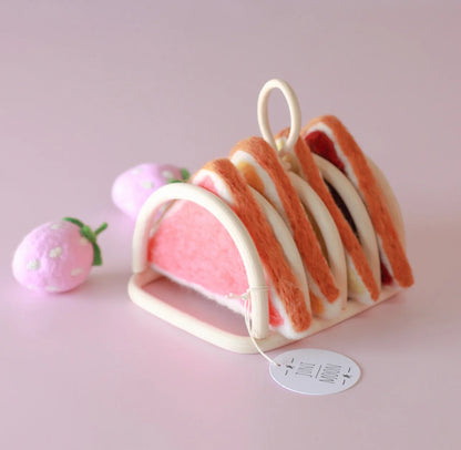 Little Felt Toast Set with Holder