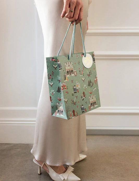 Medium Gift Bag - Santas Toy Workshop