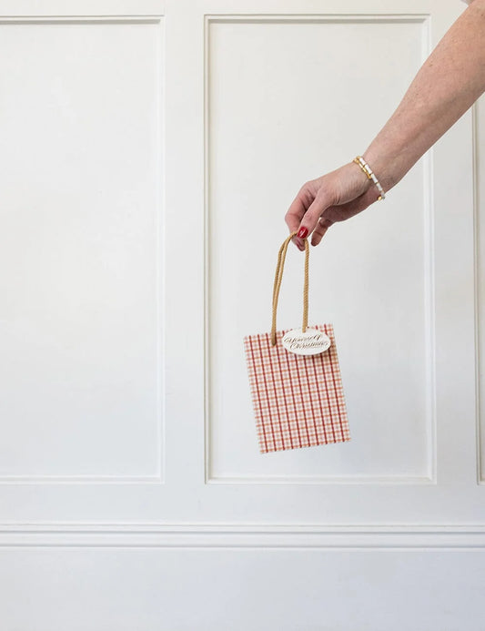 Small Christmas Gift Bag - Christmas Tartan