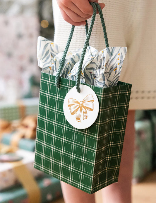 Small Gift Bag ~ Spruce Tartan