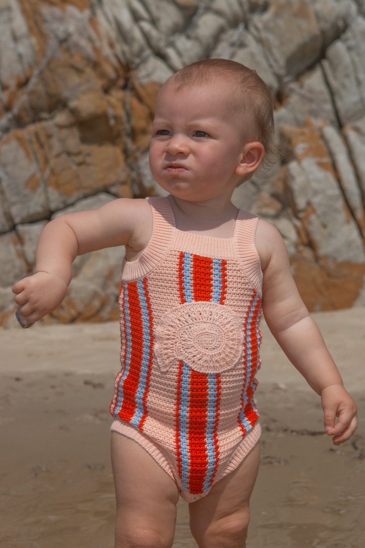 Island Stripe Shell Singletsuit