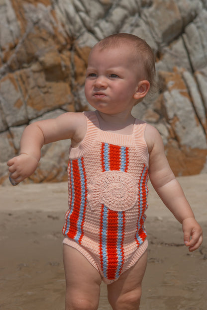 Island Stripe Shell Singletsuit