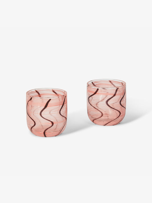 Swirl Pink Tumblers (set of 2)