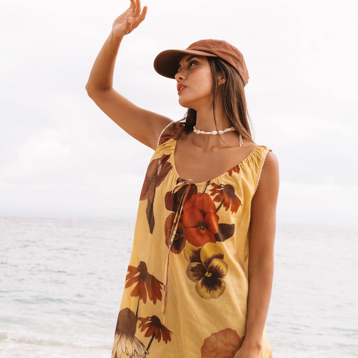 Eye of the Jungle Mini Dress - Dune