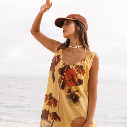Eye of the Jungle Mini Dress - Dune