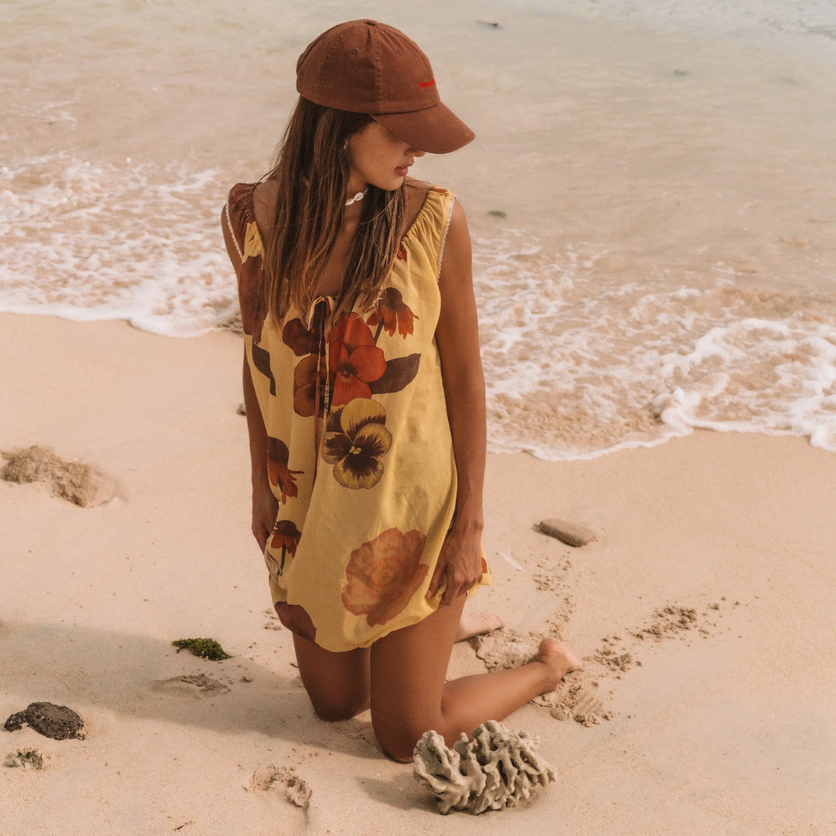 Eye of the Jungle Mini Dress - Dune