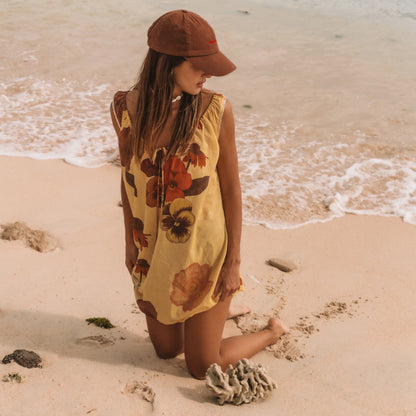 Eye of the Jungle Mini Dress - Dune