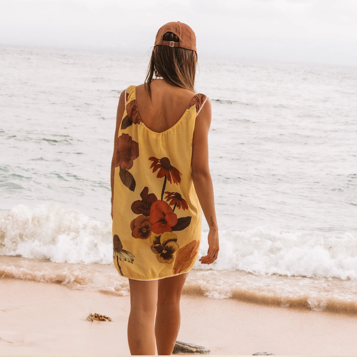 Eye of the Jungle Mini Dress - Dune