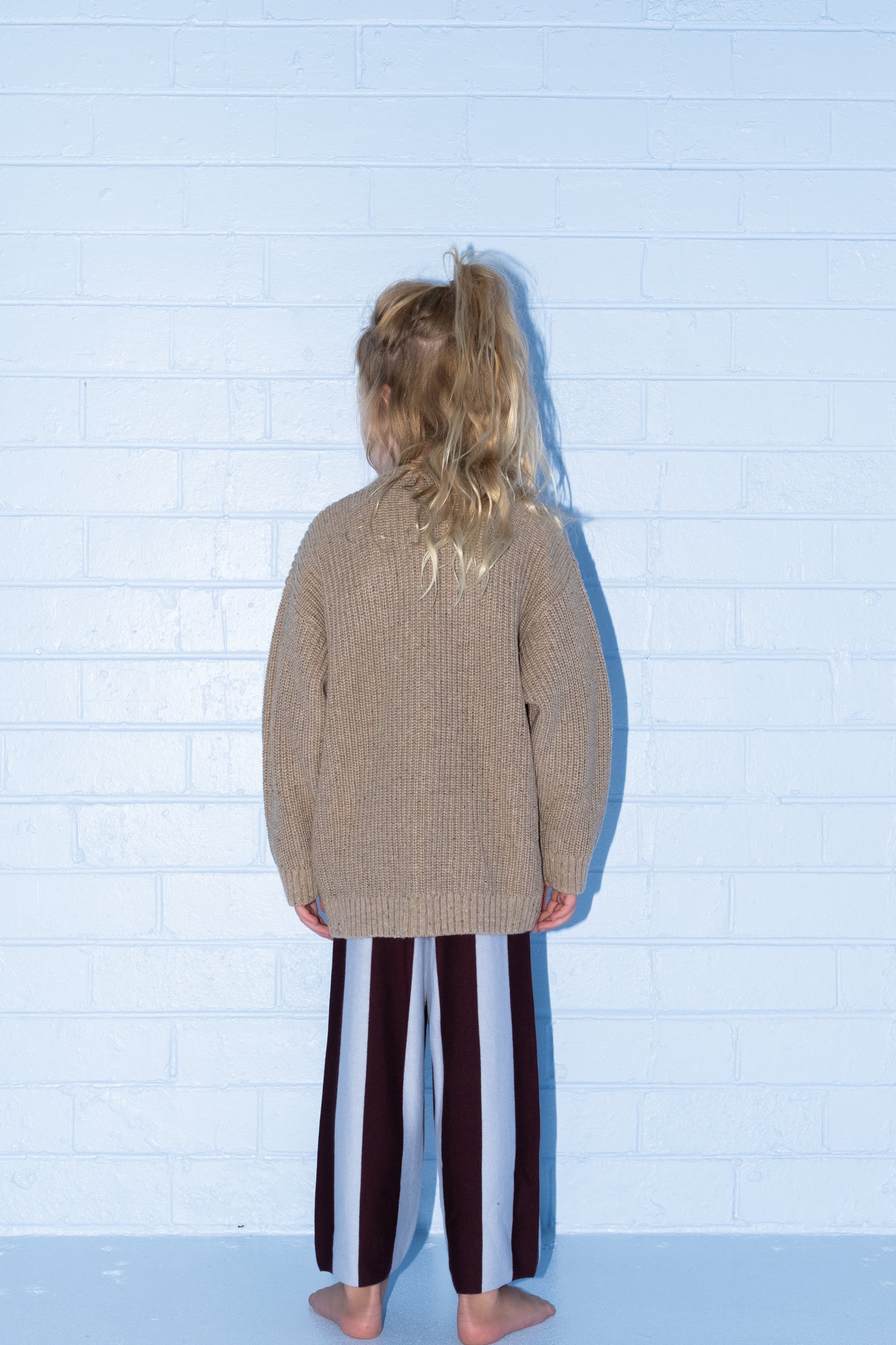 Organic Speckle Knit Cardigan - Oatmilk