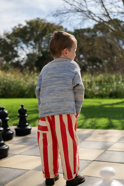 Organic Everyday Stripe Pant - Sauce