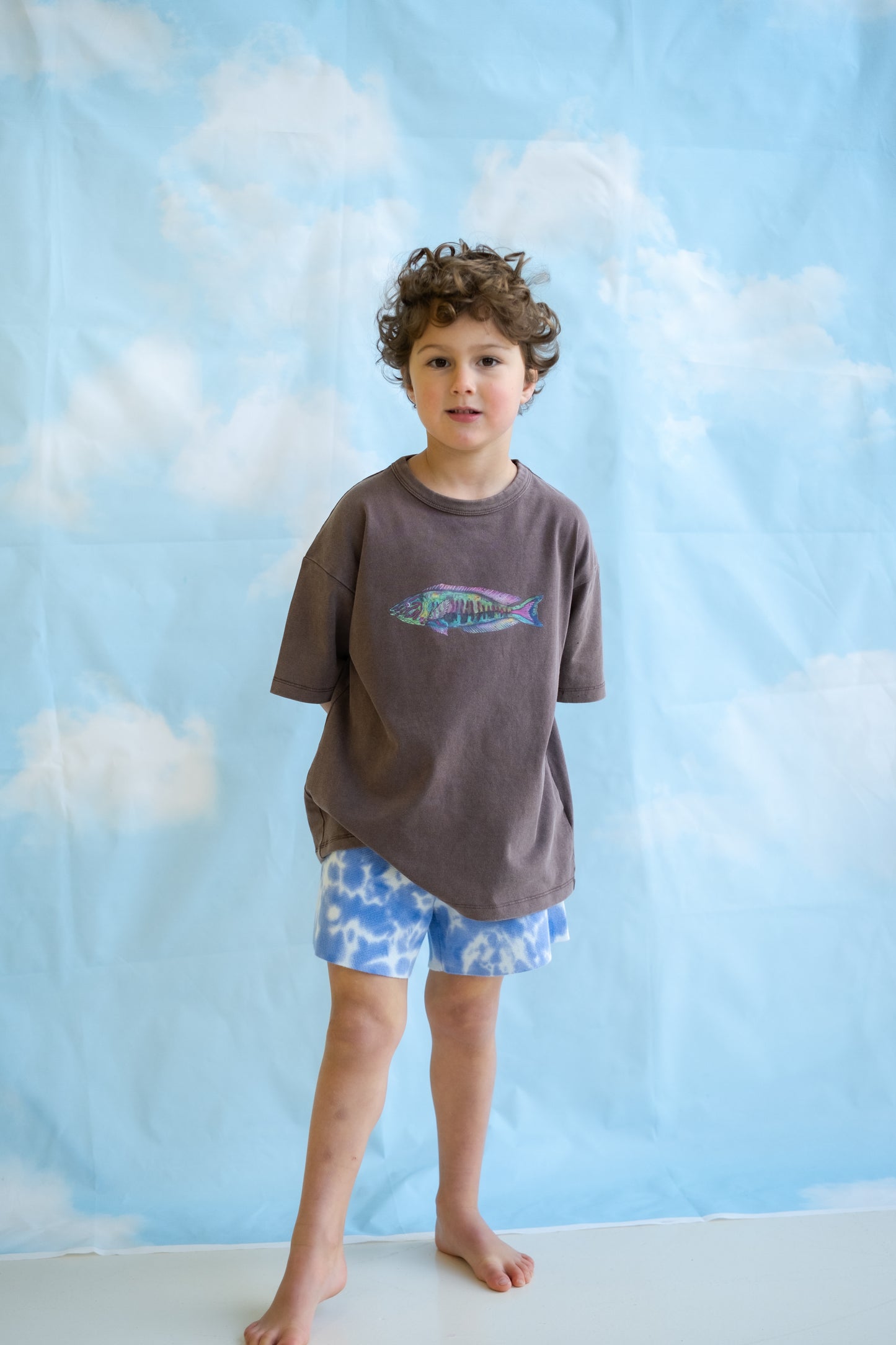 Parrot Fish Tee - Dune