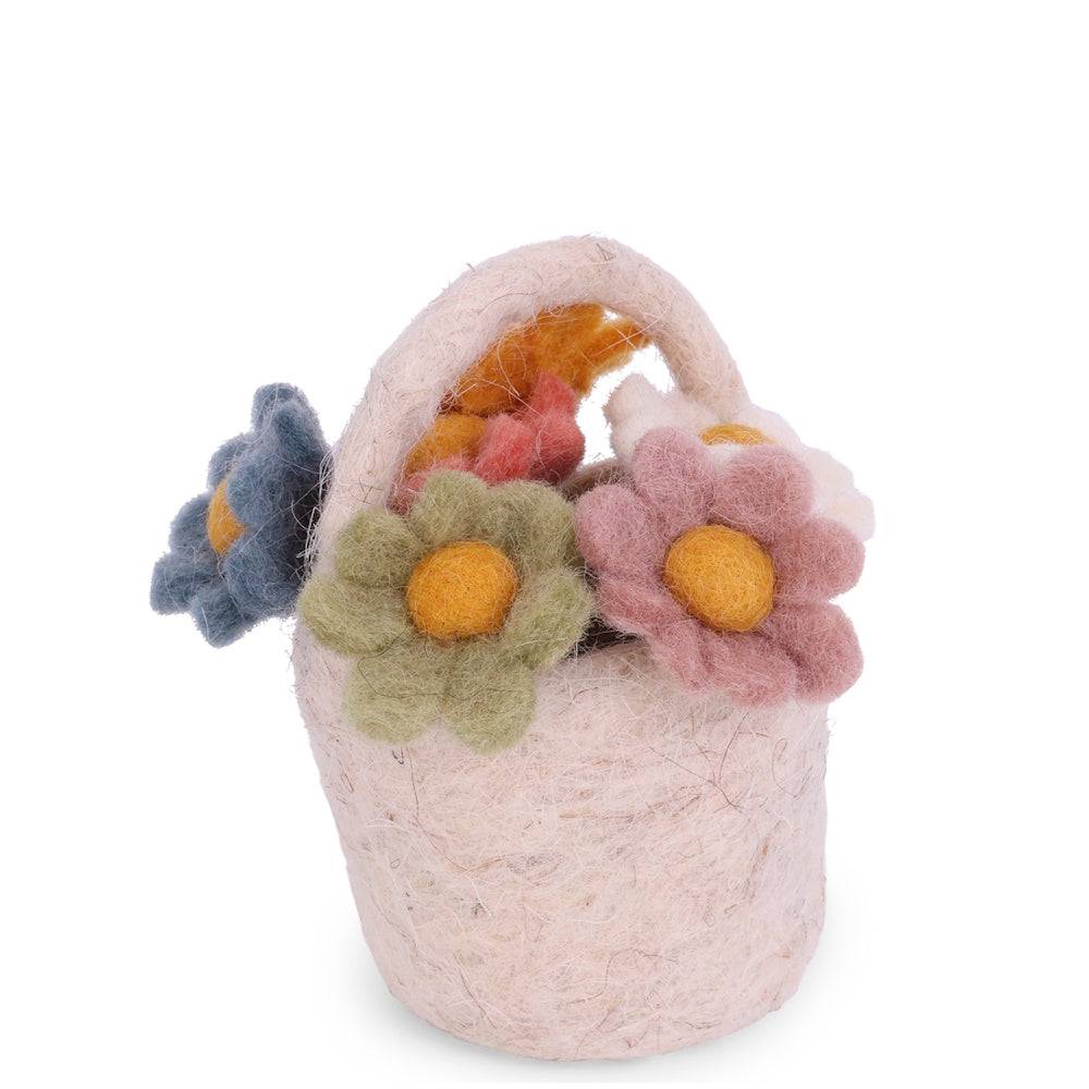 Miniature Flowers in Basket