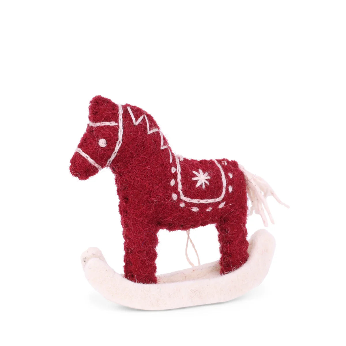 Felt Rocking Horse Felt Rocking Horse Decoration – Wander + Laze