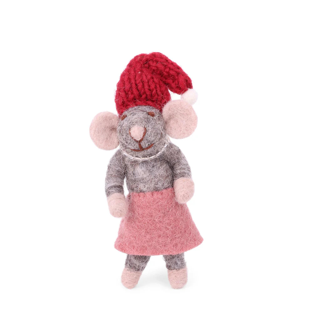 Mouse Grey Red Skirt