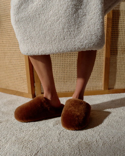 Sheepskin Slippers ~ Hazelnut