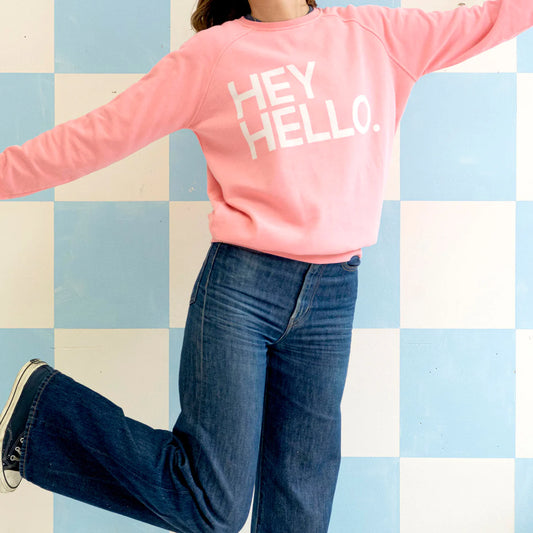 Hey Hello Sweater Pink