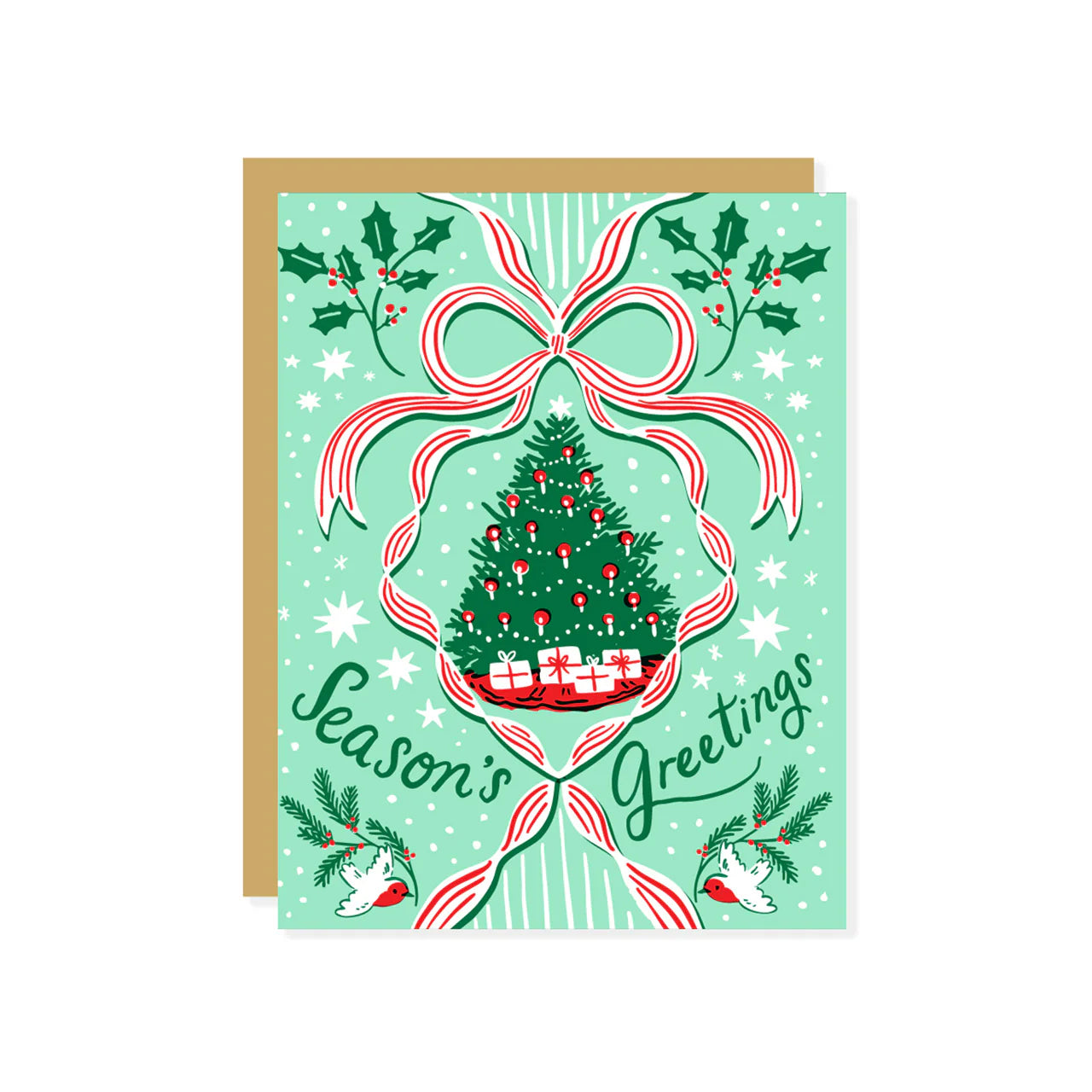 Vintage Tree Greetings Card