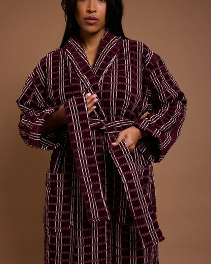 Velour Robe ~ Blackberry