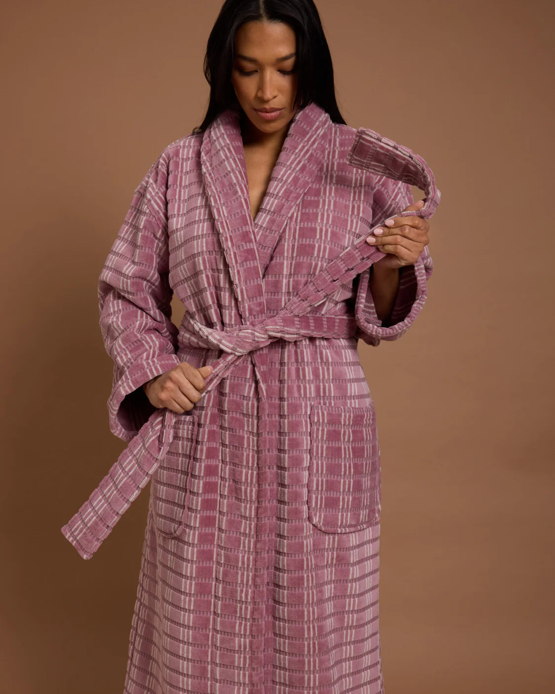 Velour Robe ~ Fig
