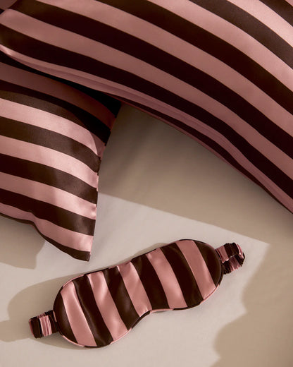 Silk Eye Mask Rocky Road Stripe