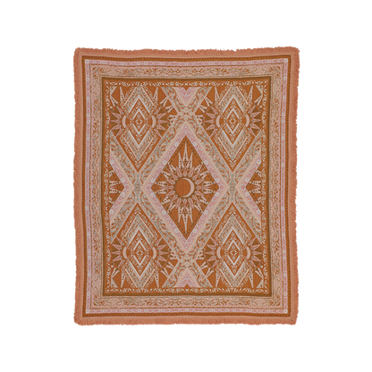 Moonrise Throw - Coral