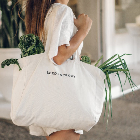 Organic Pocket Tote Shopping Bag