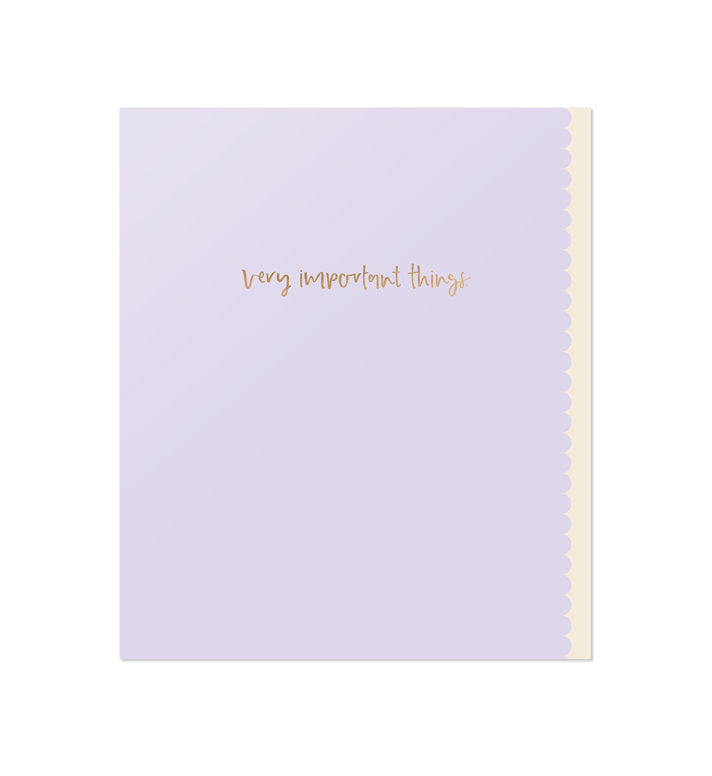 Very Important things Notebook