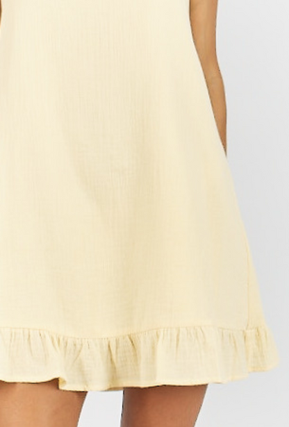 Catarina Mini Dress Lemon