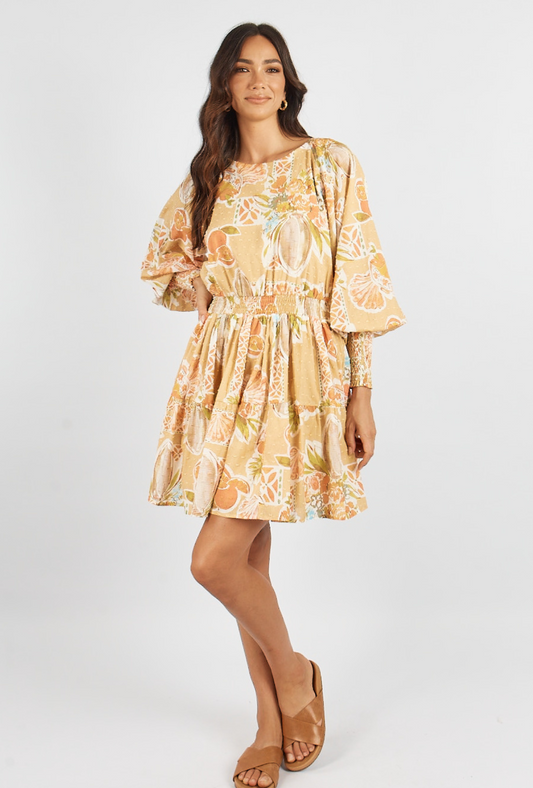 Cardenza Mini Dress Tropical Print