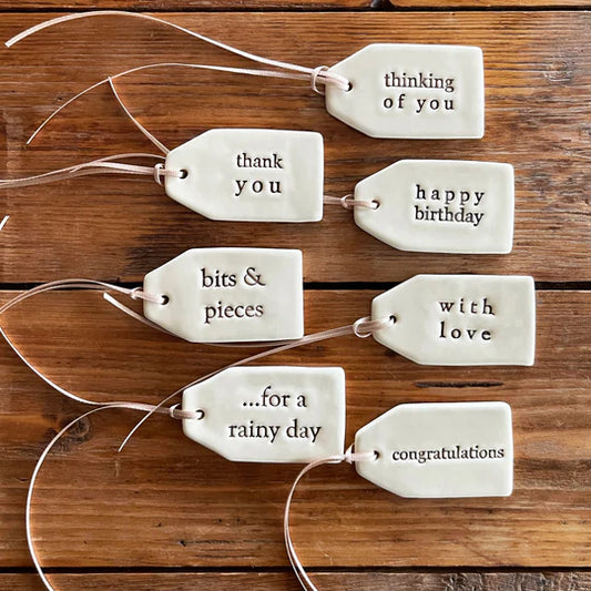 Ceramic Greeting Tag