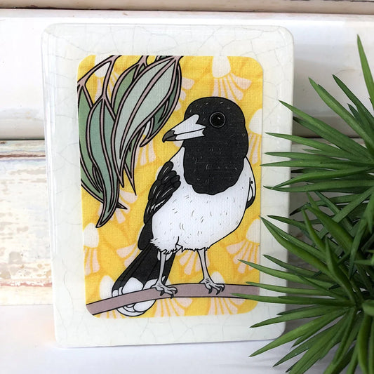 Butcher Bird Mini Art Tile