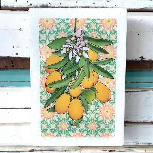 Meg's Cumquat Maxi Art Tile