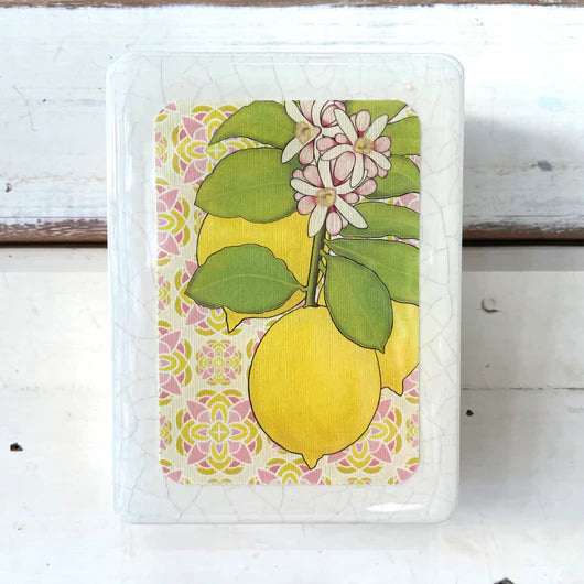 Meg's Garden Lemon Mini Art Tile