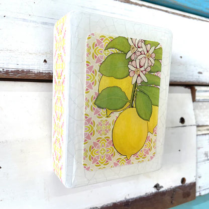 Meg's Garden Lemon Mini Art Tile