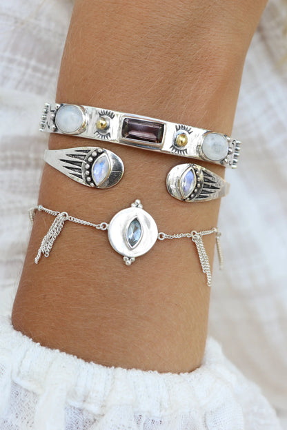The Eye Silver Cuff