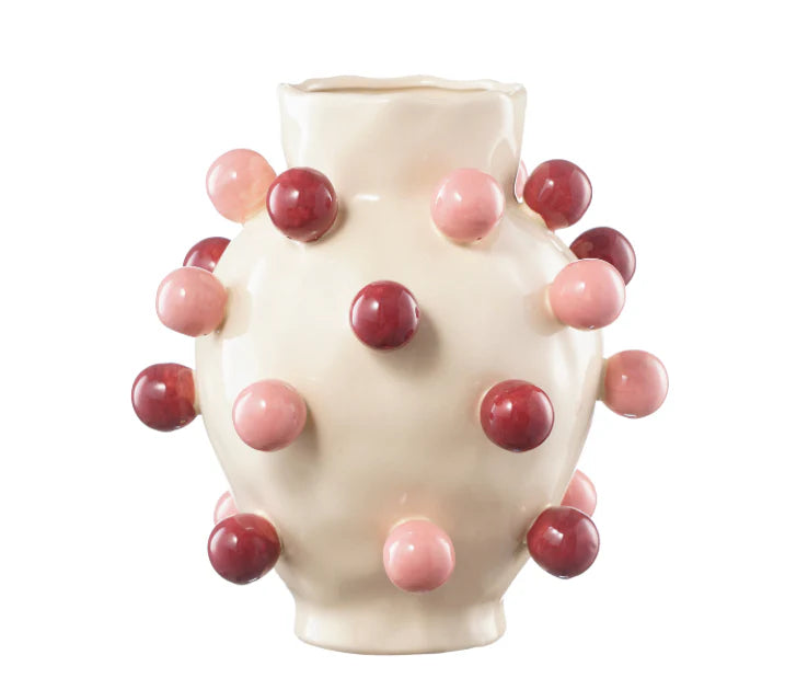 Bubble Vase Burgundy + Pink