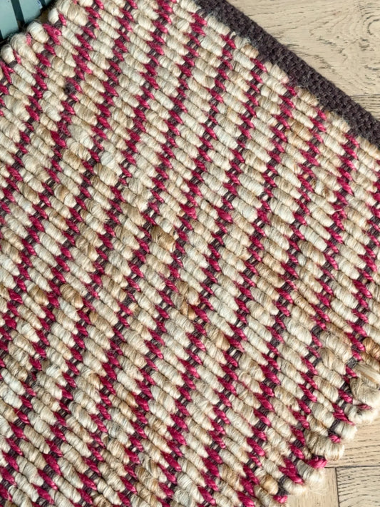 Frida Jute Mat Pink