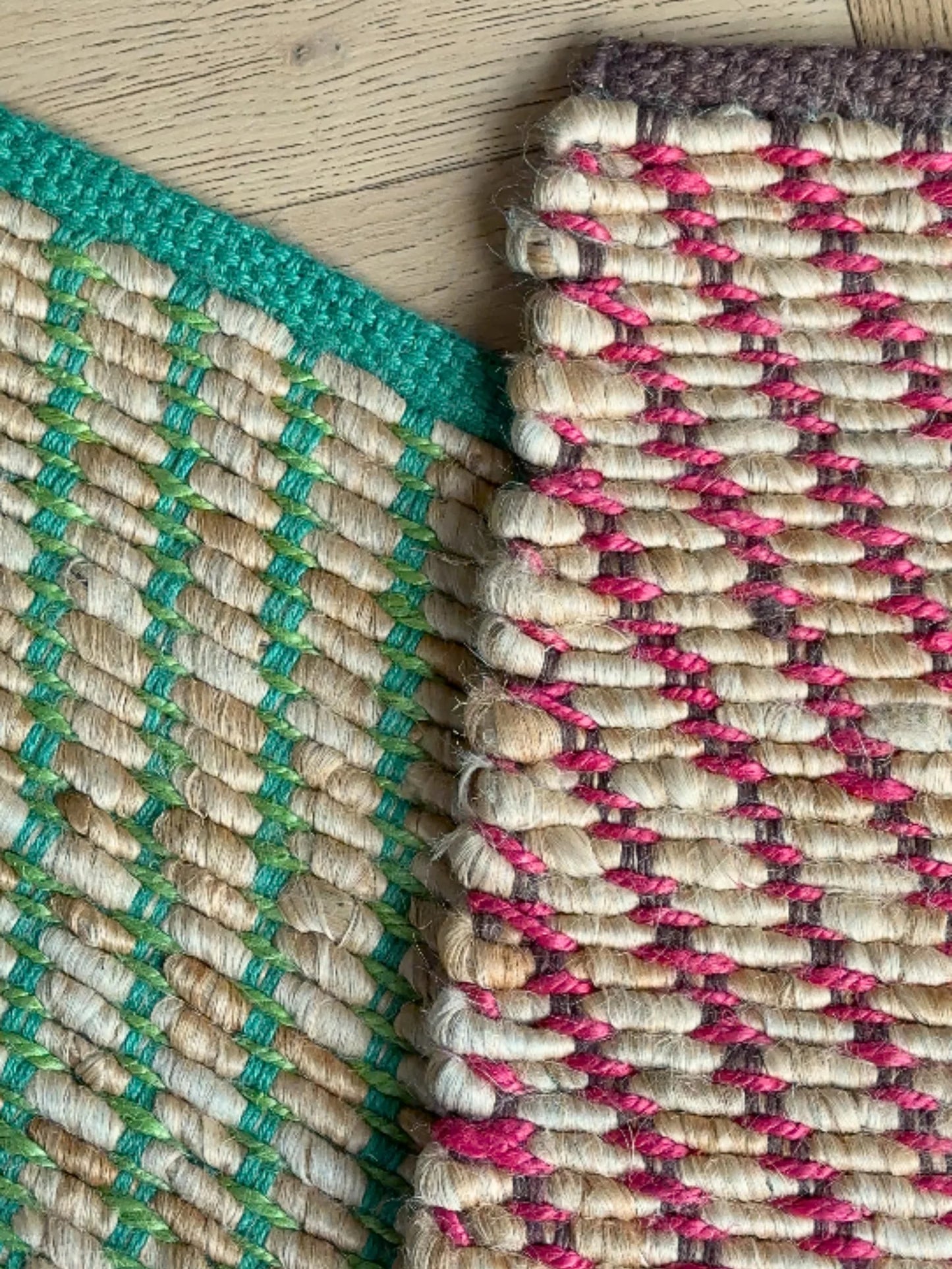 Frida Jute Mat Pink