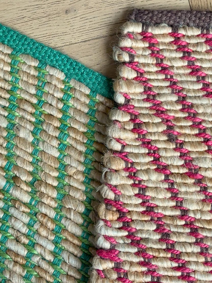 Frida Jute Mat Pink