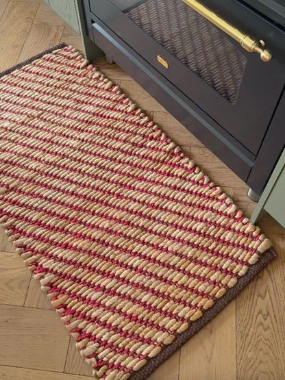 Frida Jute Mat Pink