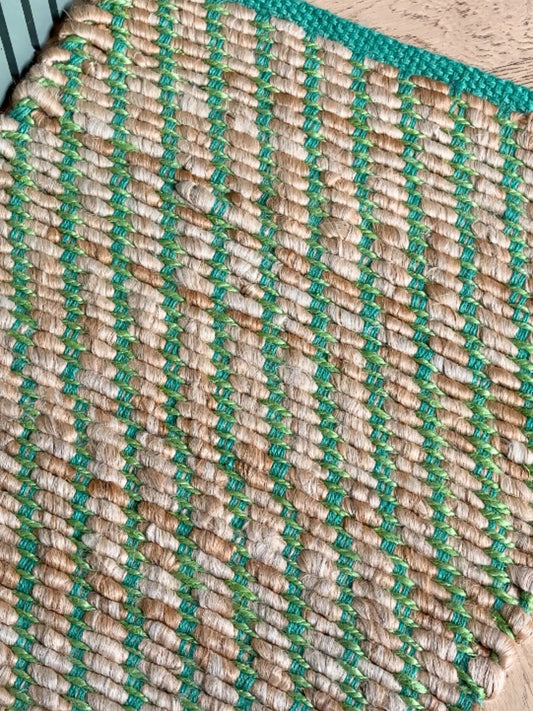 Frida Jute Mat Green