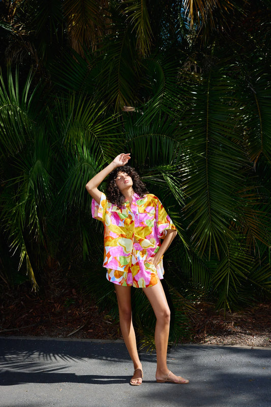 Juniper Shirt Capri Abstract