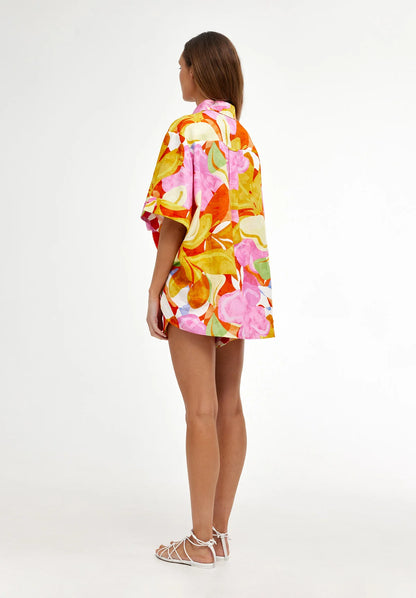 Juniper Shirt Capri Abstract
