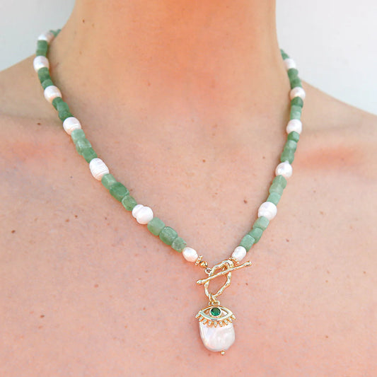 Moss Fob Necklace