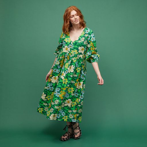 Floria 3/4 Sleeve Maxi